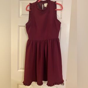 Kate Spade maroon cocktail dress, size 12